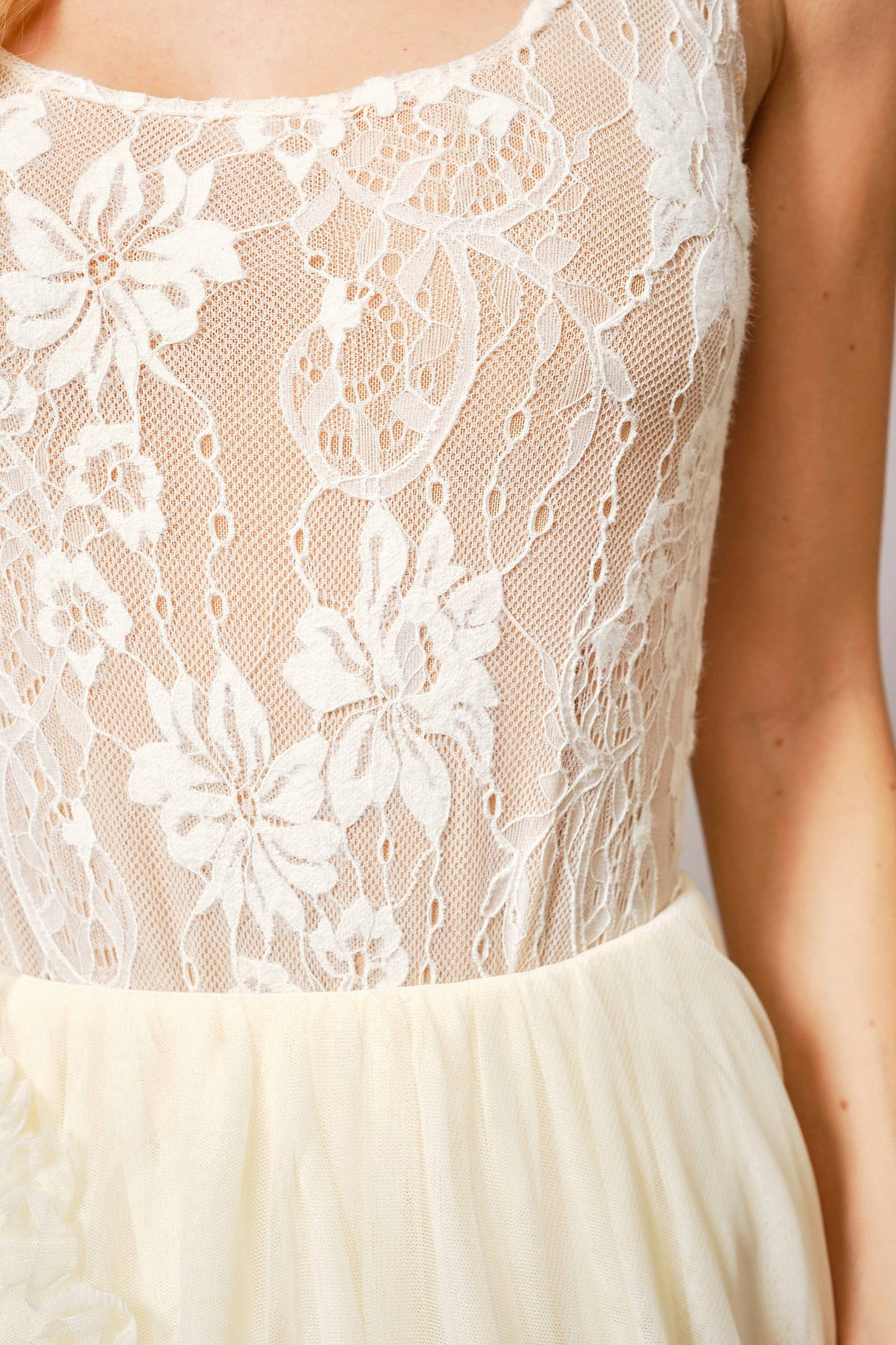 Lace Scoop Neck Bodysuit