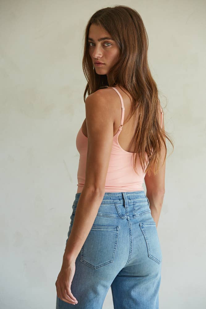 Double Layered Nylon Spandex Seamless Bodysuit