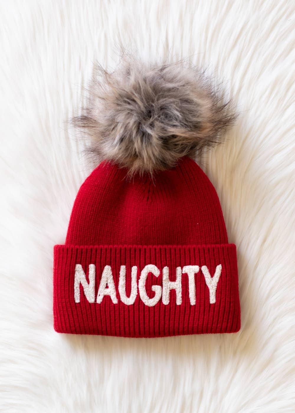 Naughty Knit Pom Hat
