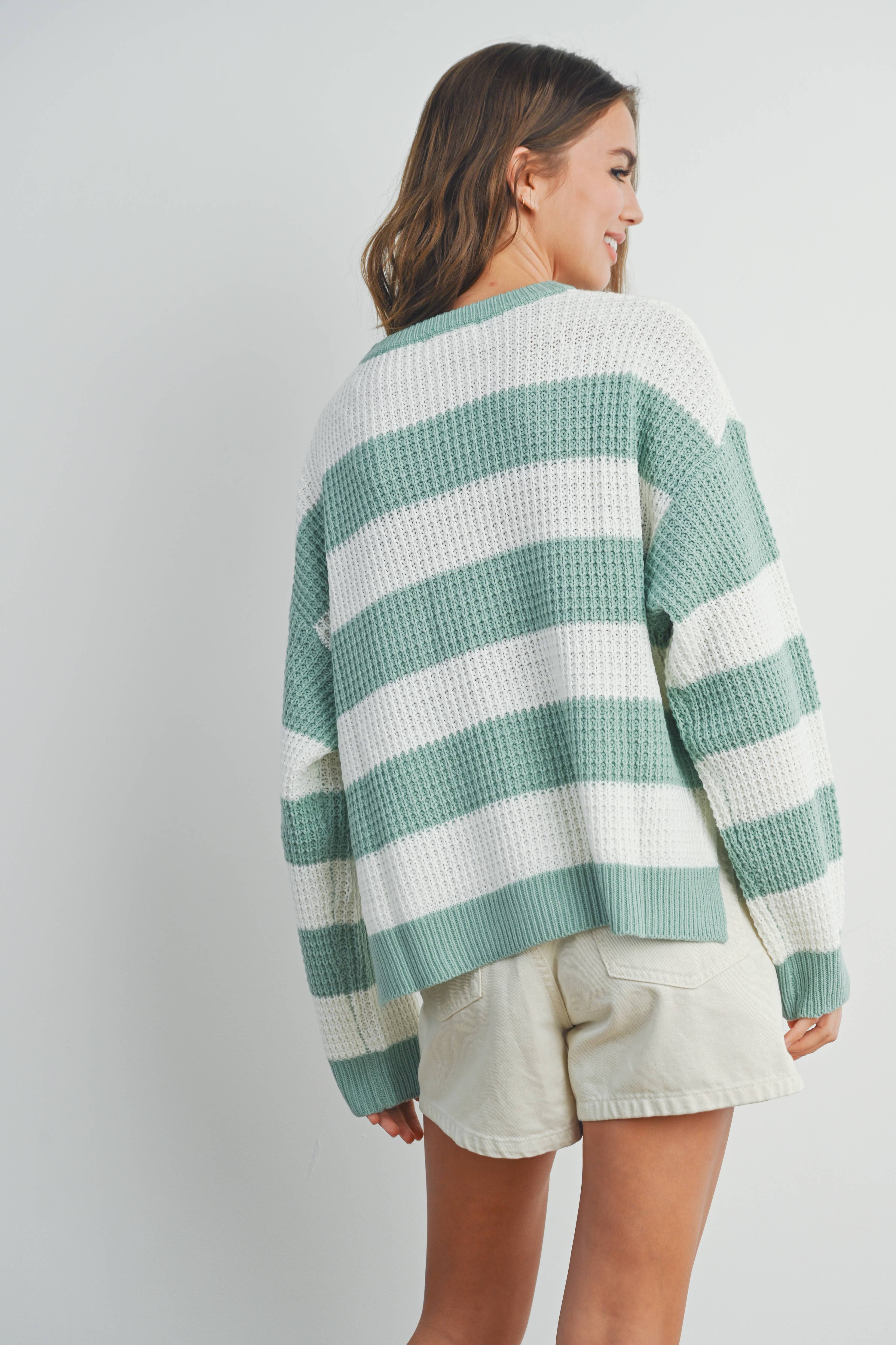 Striped Long Sleeve Sweater