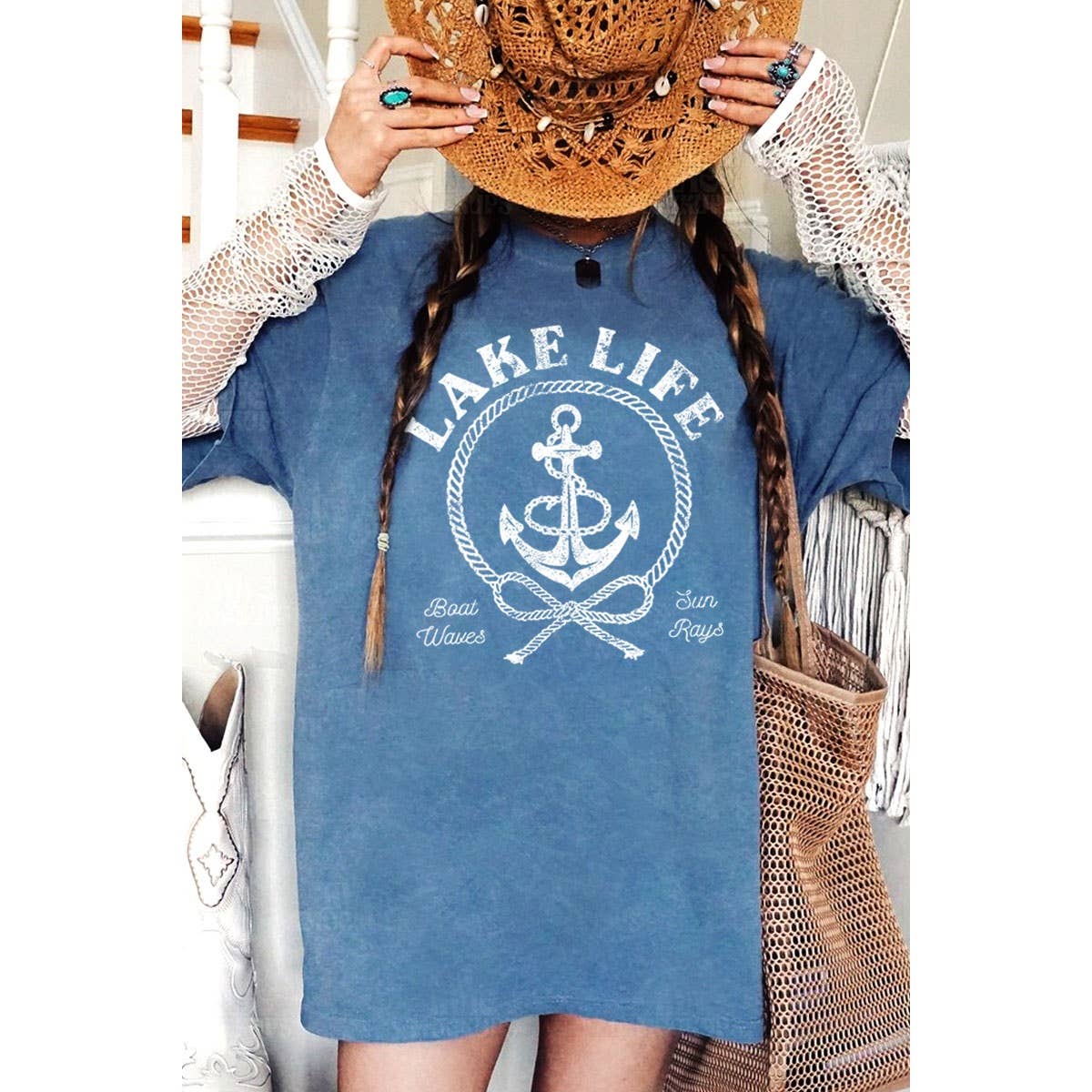 LAKE LIFE OVERSIZED MINERAL GRAPHIC TEE