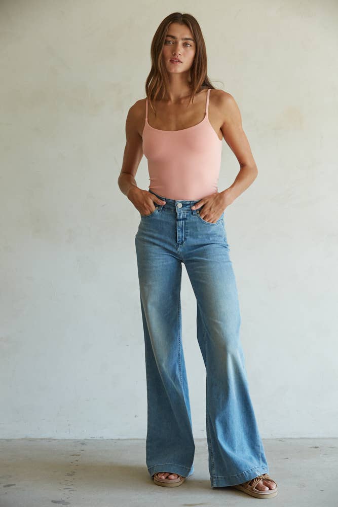 Double Layered Nylon Spandex Seamless Bodysuit