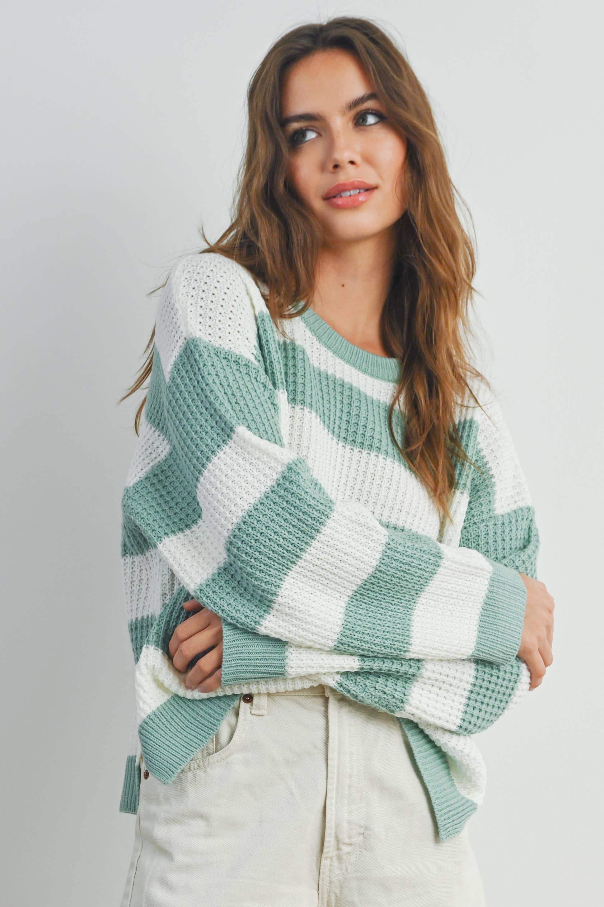 Striped Long Sleeve Sweater