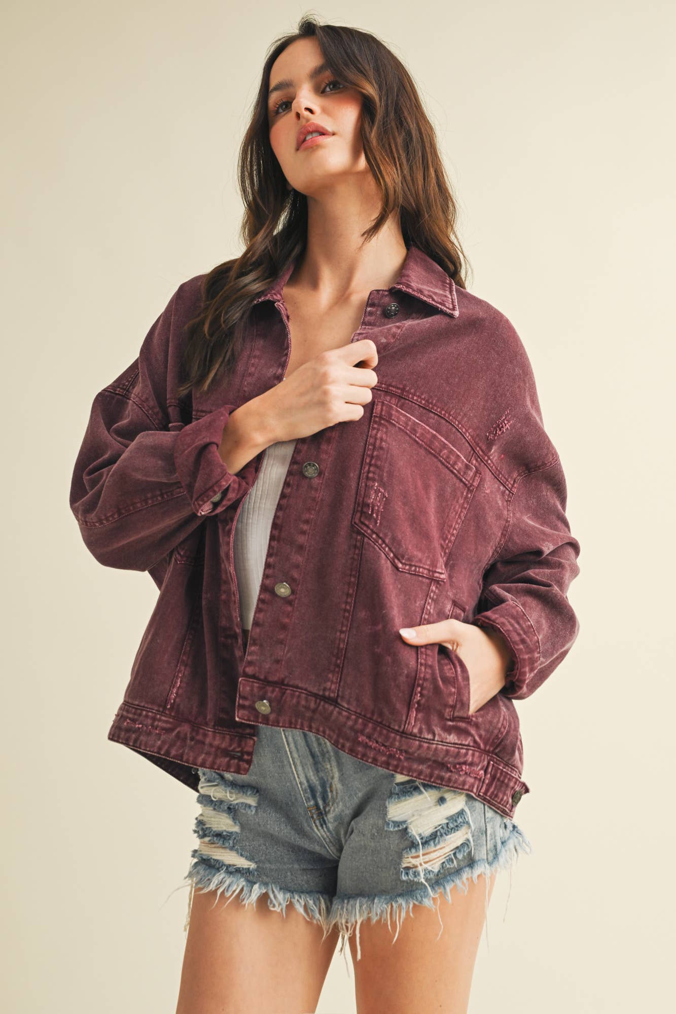 BACK PLEATED JACKET
