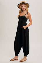 Shoulder Tie Jumpsuit