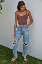 Seamless Spaghetti Strap Bodysuit (multi color options)