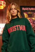 Reversible Merry/Christmas Mock neck Sweatshirt
