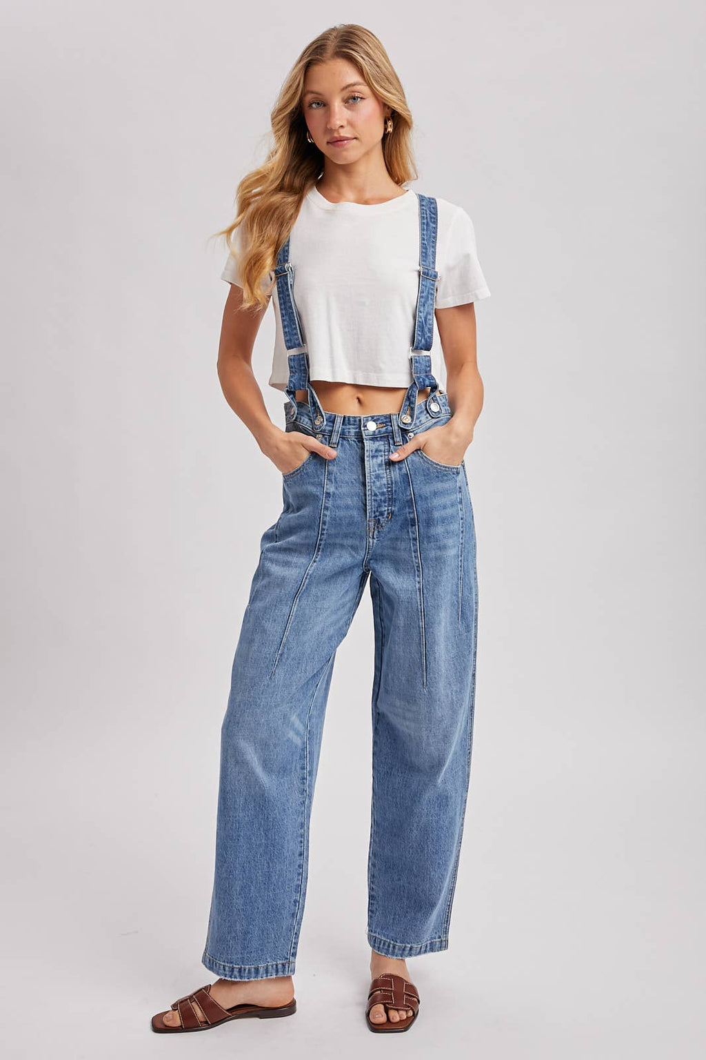 Detachable Suspender Jeans