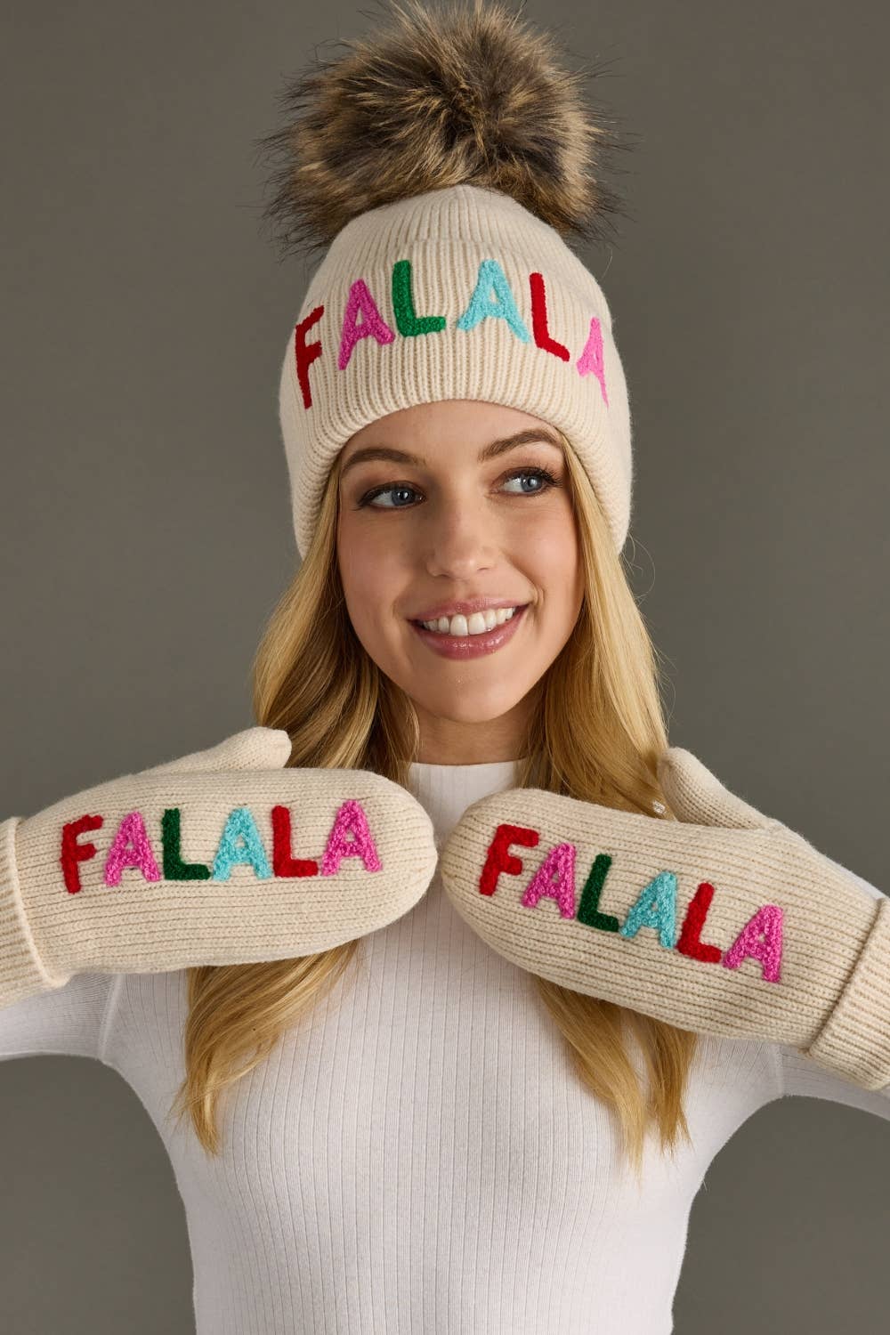 Fa La La Knit Pom Hat