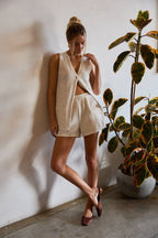 V-Neck Sleeveless Tunic Top - Relaxed Longline Tank