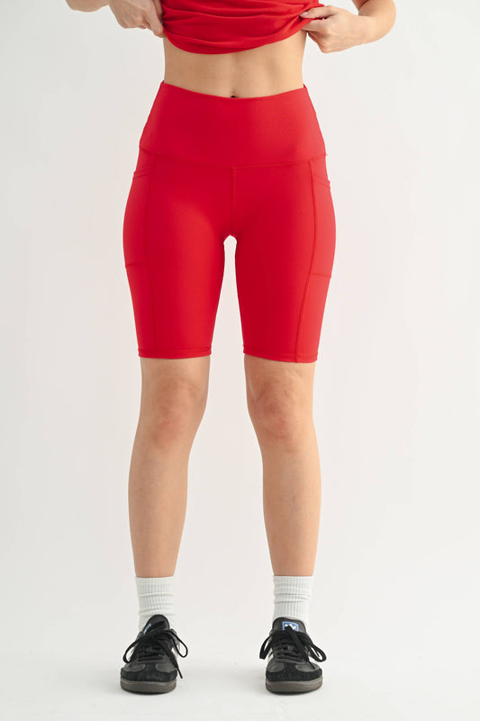 Tapered Band Essential Biker Shorts (multi colors available)