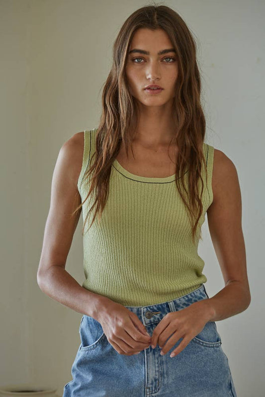 Mira Sleeveless Fitted Top