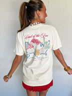 Land of the Free Watercolor Graphic Tee