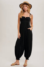 Shoulder Tie Jumpsuit