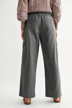 Wide-Leg Cargo Utility Trousers