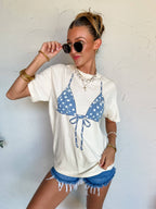 Polka Dot Bikini Graphic Tee