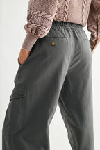 Wide-Leg Cargo Utility Trousers