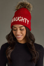 Naughty Knit Pom Hat