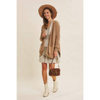 SLOUCHY BUTTON-DOWN CARDIGAN