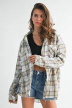 Laura Plaid Washed Flannel shirt