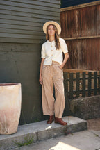 Weekend Coffee Cotton Cardigan – Ivory