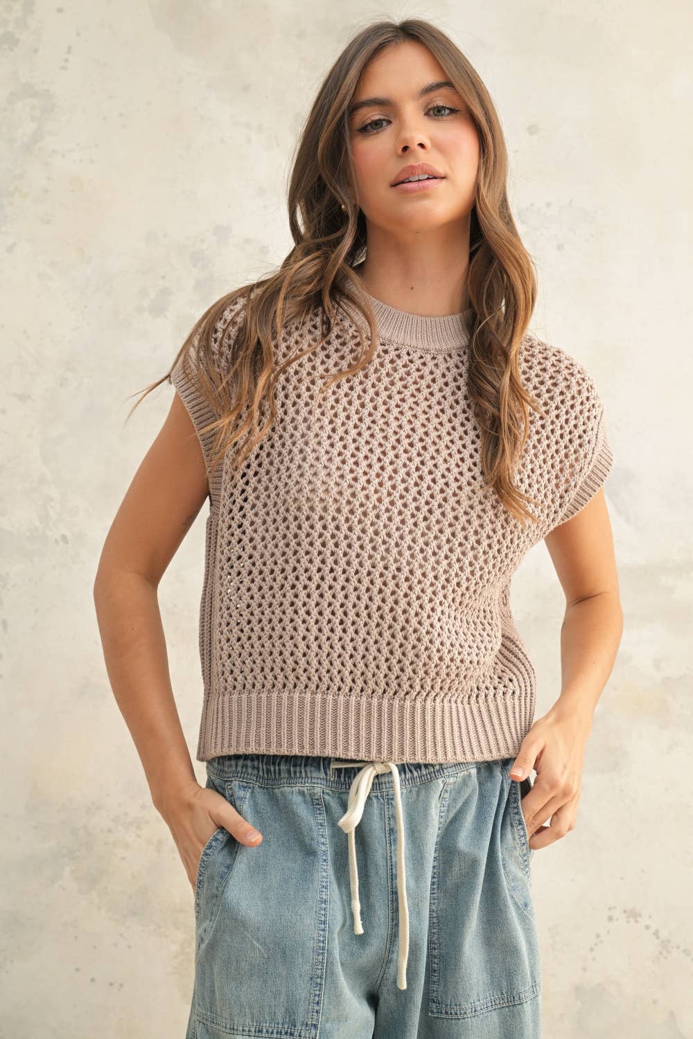 CROCHET KNITTED TOP