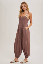Shoulder Tie Jumpsuit