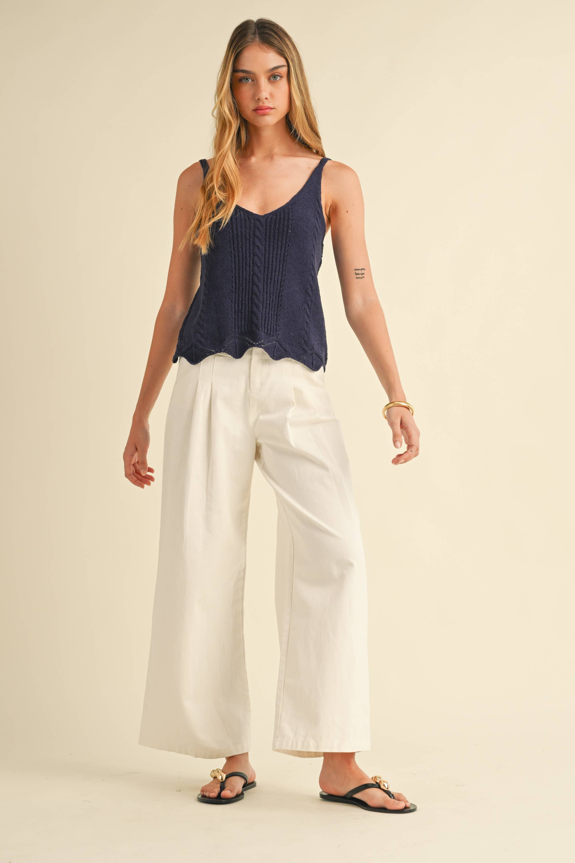 Crop Sweater Tank