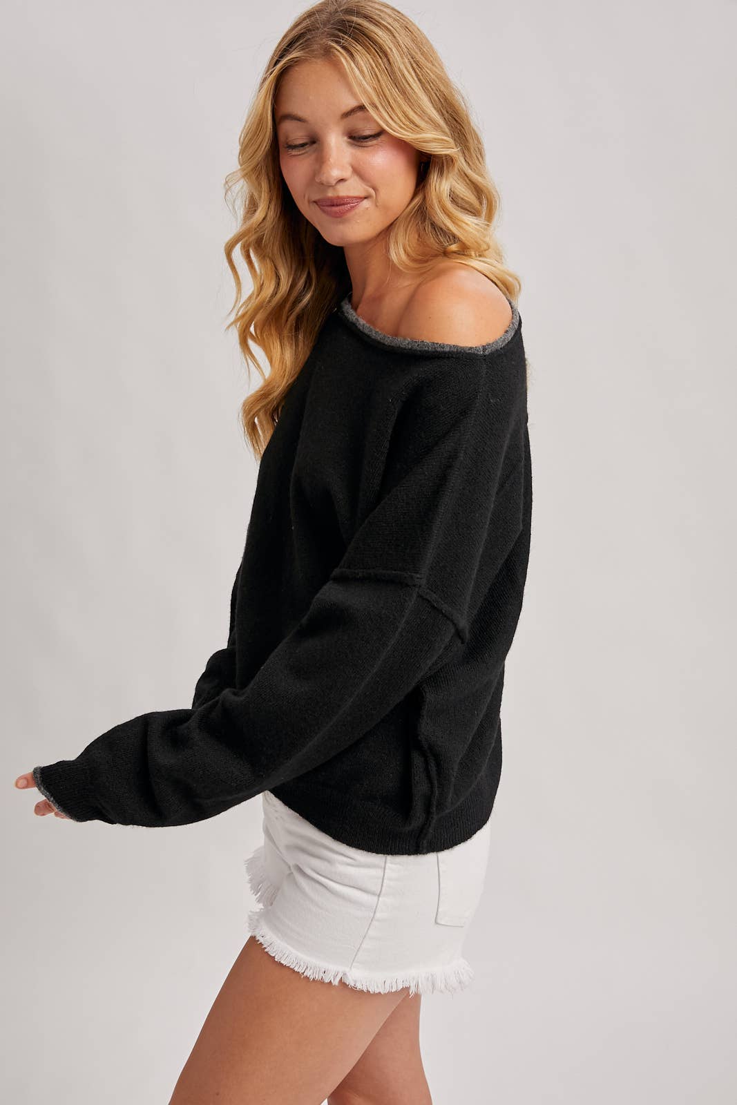 Soft Heathered Knit Pullover