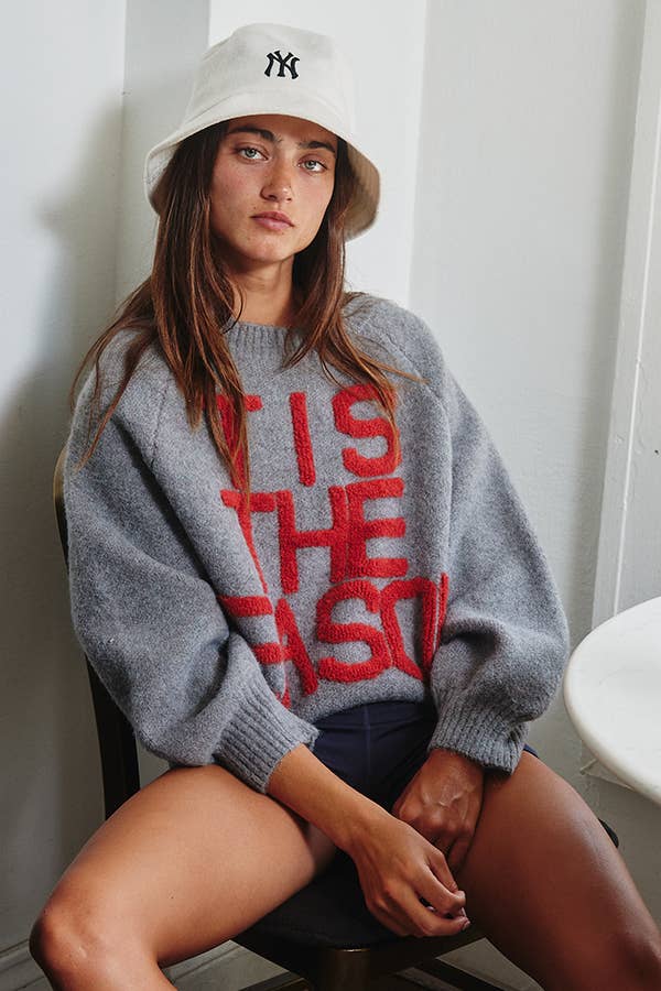 'TIS THE SEASON Lettering Sweater
