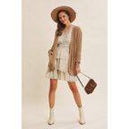 SLOUCHY BUTTON-DOWN CARDIGAN