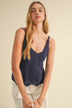 Crop Sweater Tank