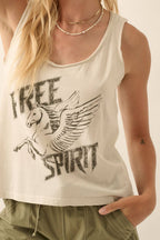 Free Spirit Pegasus Racerback Graphic Tank Top