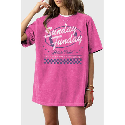 SUNDAY FUNDAY OVERSIZED TEE