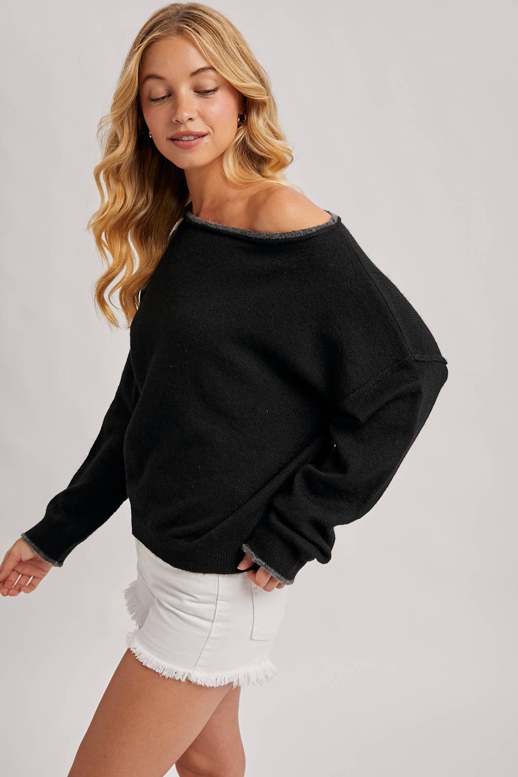 Soft Heathered Knit Pullover