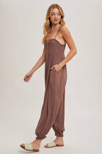 Shoulder Tie Jumpsuit