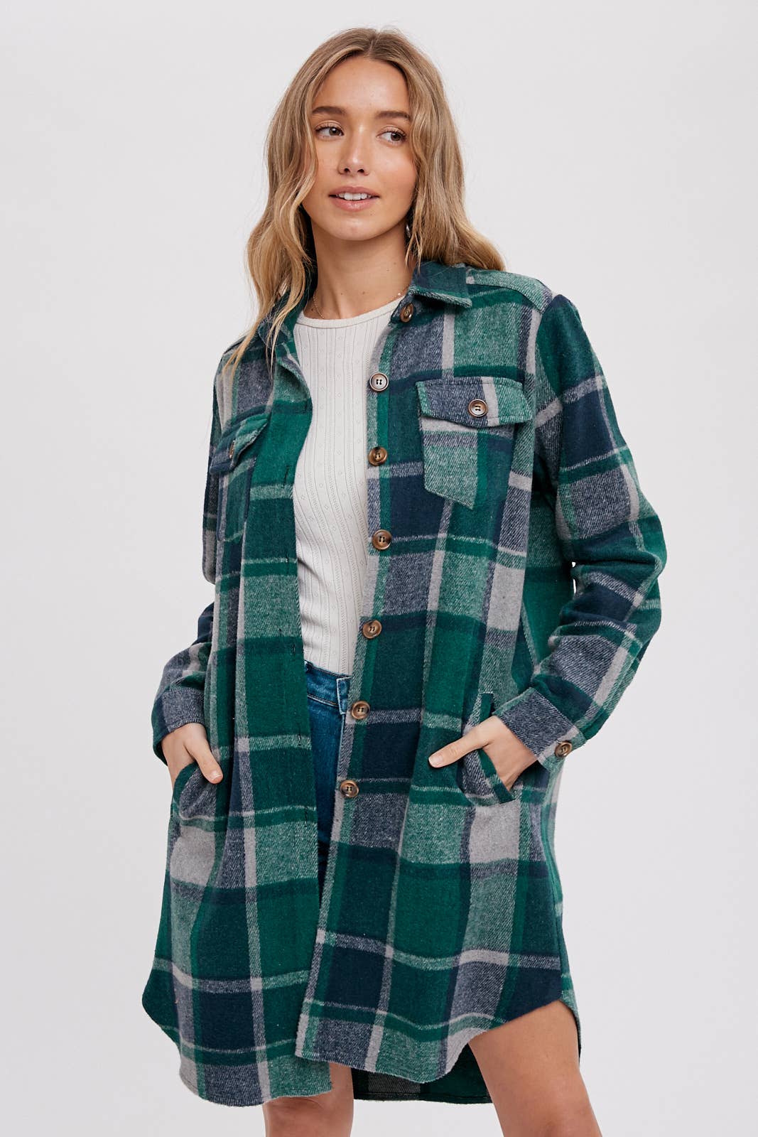 FLANNEL PLAID SHACKET