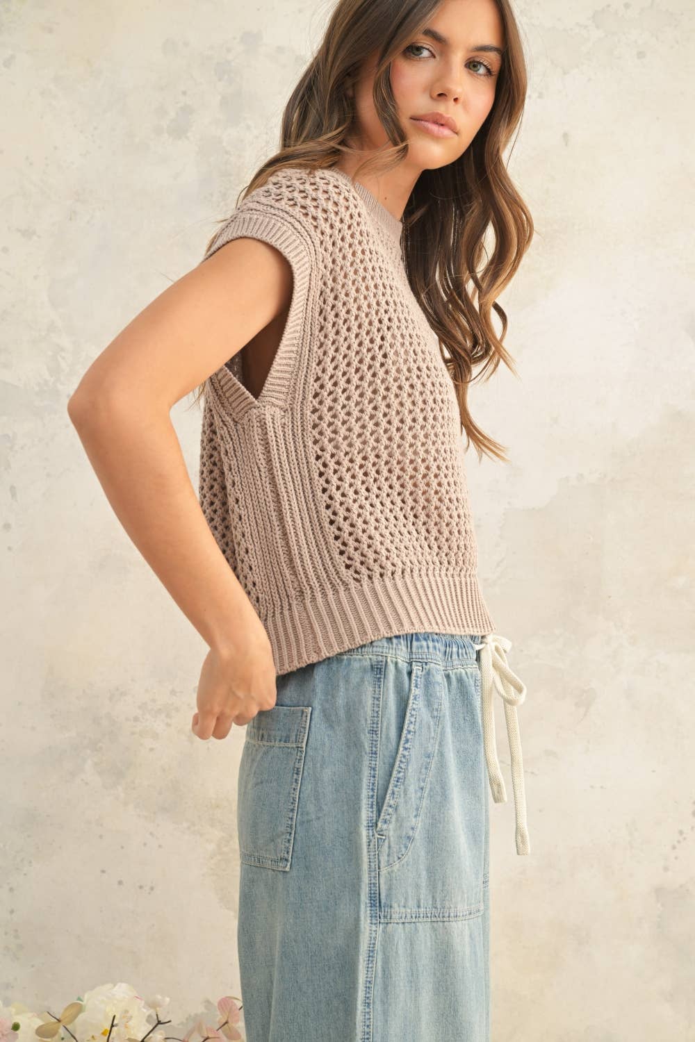 CROCHET KNITTED TOP