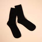 Ribbed Knit Crew Socks