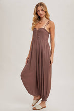 Shoulder Tie Jumpsuit