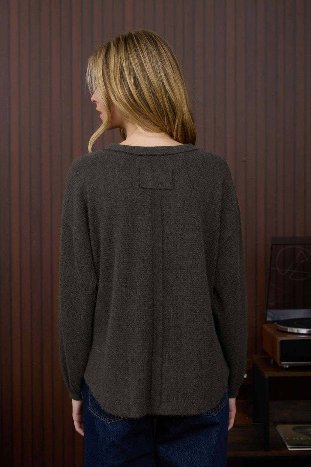 FUZZY KNIT LONG SLEEVE (two colors)