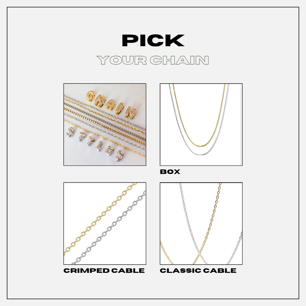 The Pendant Bar — Custom Initial Letter Necklace