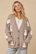 Cozy Duckling Oversized Knit Cardigan