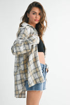 Laura Plaid Washed Flannel shirt