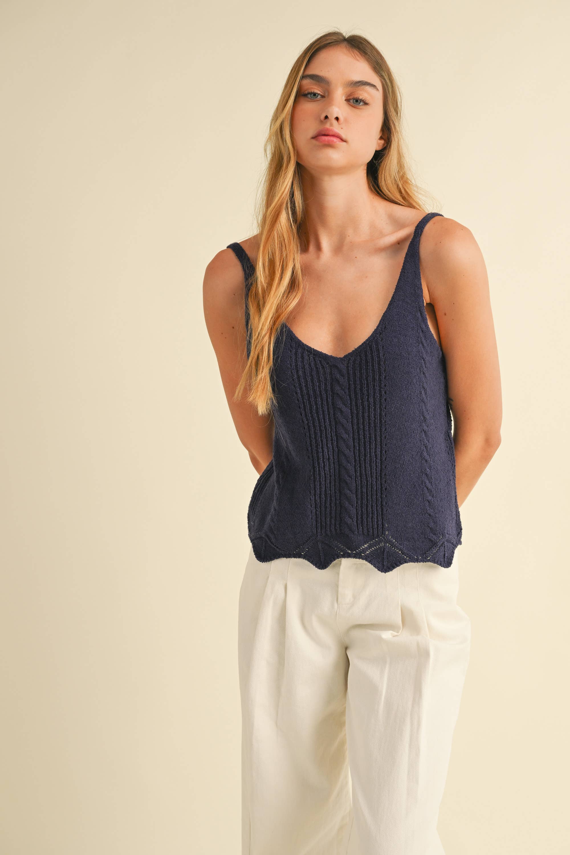 Crop Sweater Tank