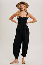 Shoulder Tie Jumpsuit