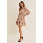 ROMANTIC IN EVERY WAY FLORAL TIERED RUFFLE MINI DRESS