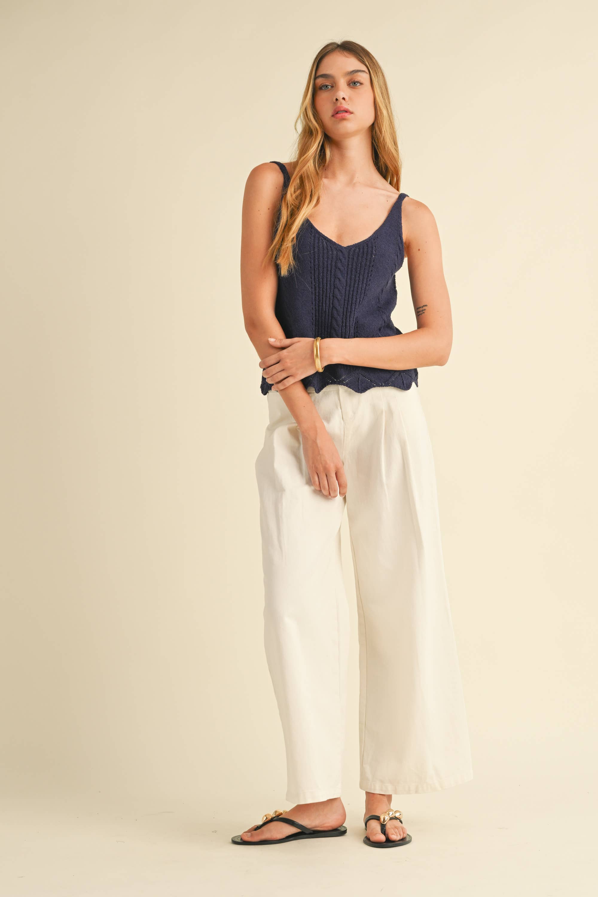 Crop Sweater Tank