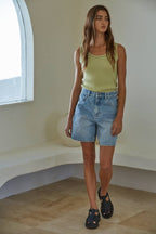 Mira Sleeveless Fitted Top