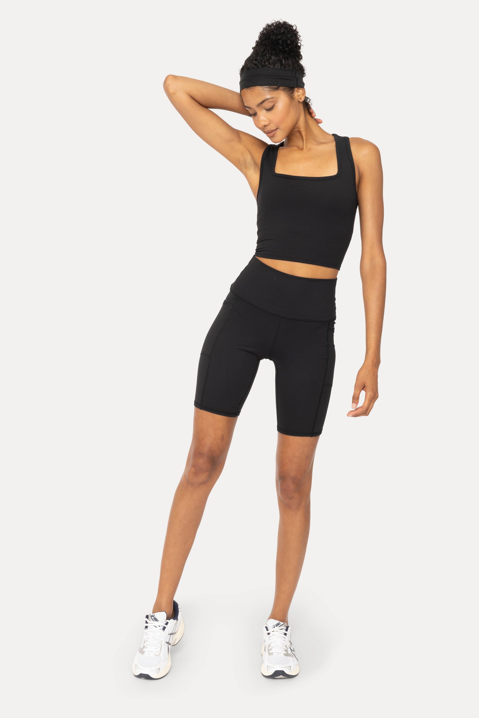 Tapered Band Essential Biker Shorts (multi colors available)